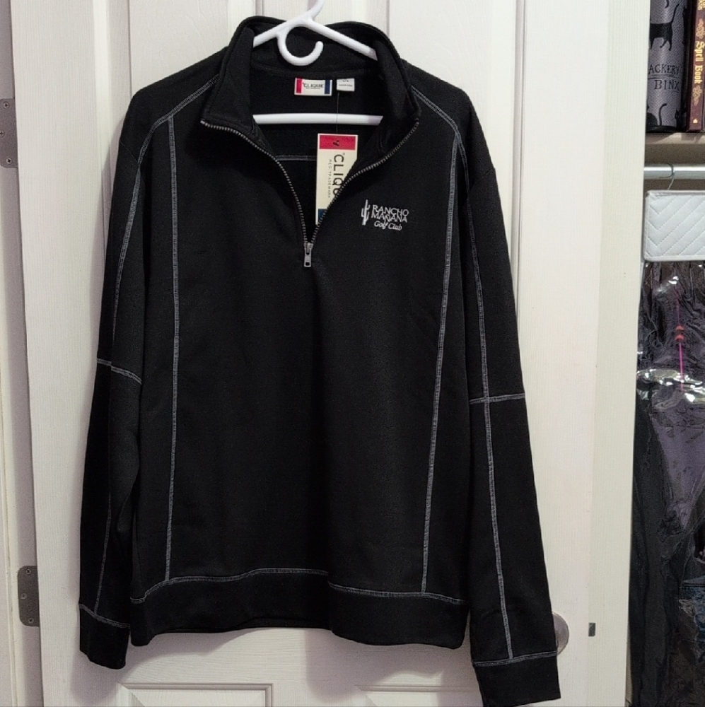 Black Men's Golf Sweater